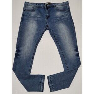Switch Jeans Mens Size 38 X 32 Blue Slim Taper Fit Light Wash